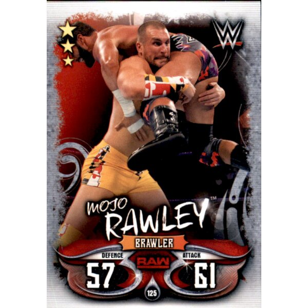 Karte 125 - Mojo Rawley - Raw - WWE Slam Attax - LIVE
