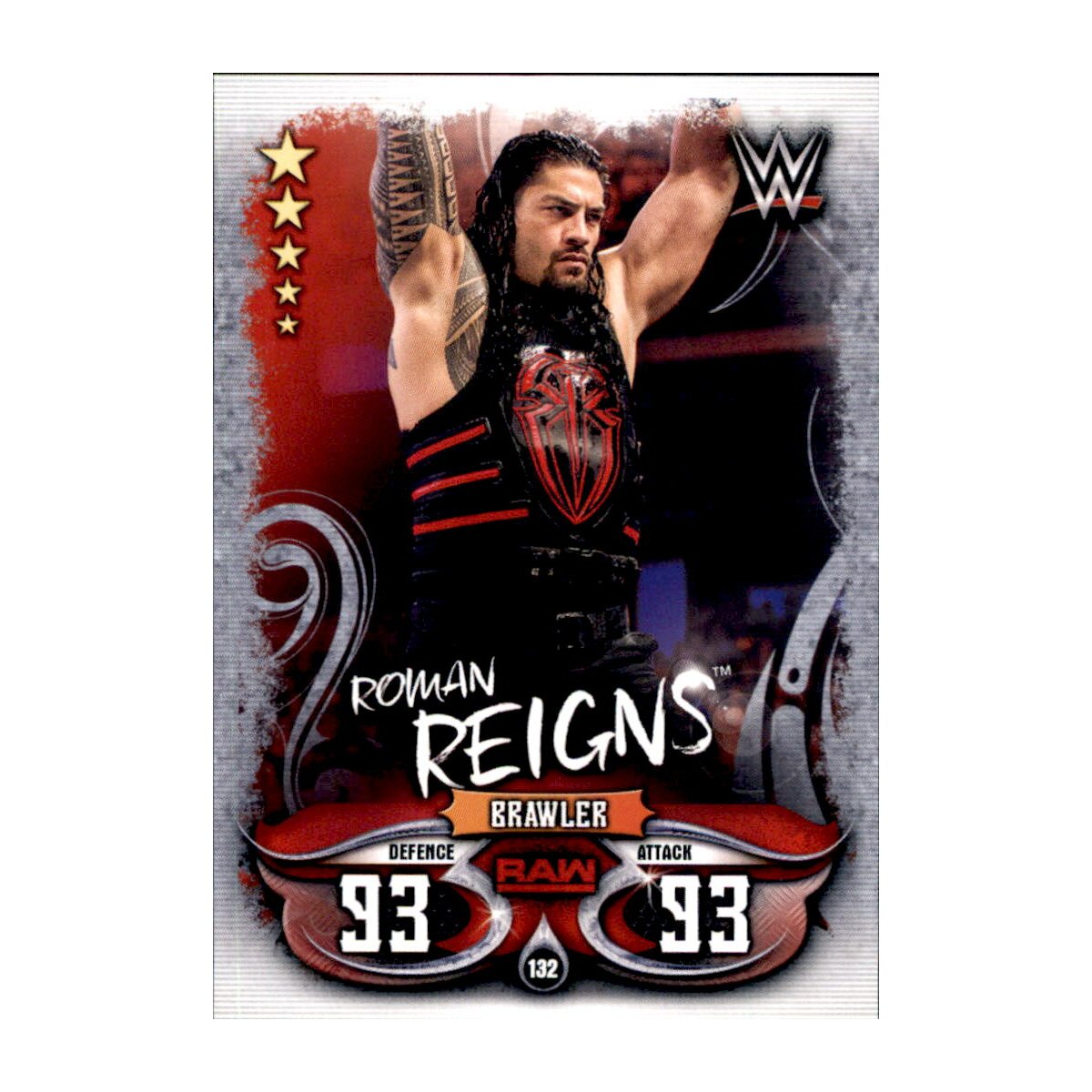 Karte 132 - Roman Reigns - Raw - WWE Slam Attax - LIVE, 0,49