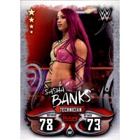 Karte 137 - Sasha Banks - Raw - WWE Slam Attax - LIVE