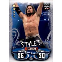 Karte 147 - Aj Styles - Smack Down Live - WWE Slam Attax...