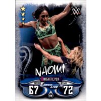 Karte 176 - Naomi - Smack Down Live - WWE Slam Attax - LIVE