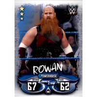 Karte 182 - Rowan - Smack Down Live - WWE Slam Attax - LIVE