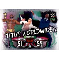 Karte 336 - Titus Worldwide - Tag Team - WWE Slam Attax -...