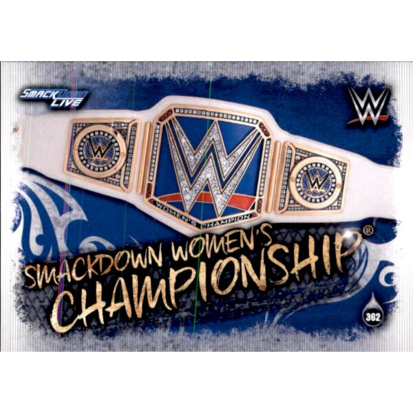Karte 362 - Smackdown Women?s  Championship - WWE Slam Attax - LIVE