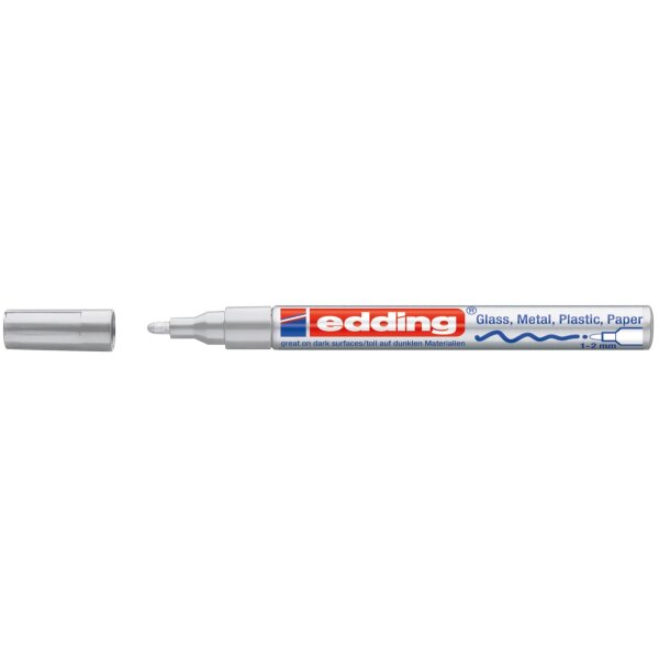 Lackmarker 751 1-2mm silber