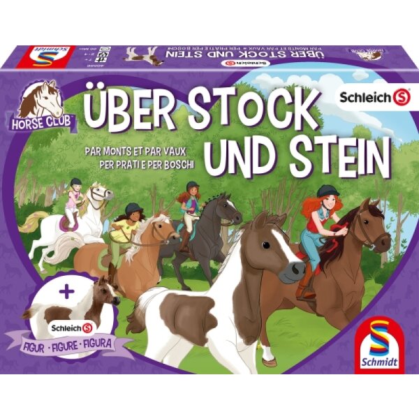 Schmidt Spiele 40586 - Kinderspiel Lizenz - Schleich, Über Stock und Stein