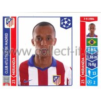 Sticker 39 - Miranda - Club Atletico de Madrid