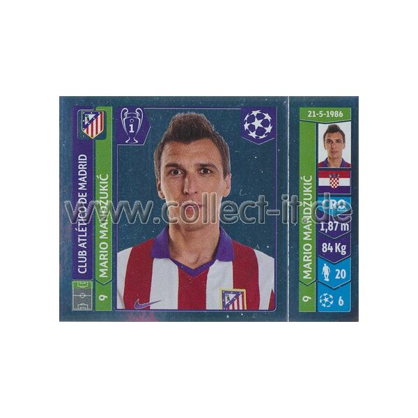 Sticker 47 - Mario Mandzukic - Club Atletico de Madrid