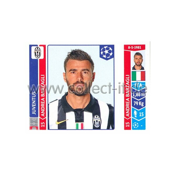 Sticker 57 - Andrea Barzagli - Juventus