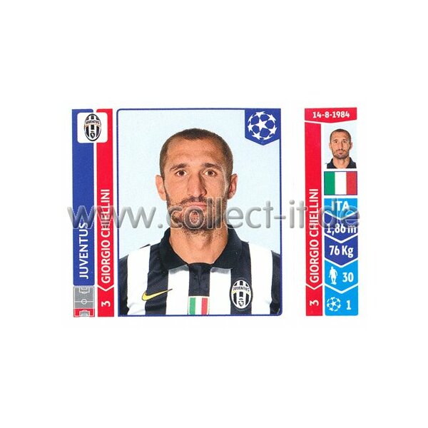 Sticker 58 - Giorgio Chiellini - Juventus