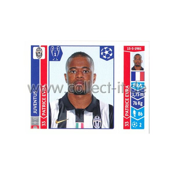 Sticker 59 - Patrice Evra - Juventus