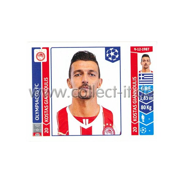 Sticker 86 - Kostas Giannoulis - Olympiacos FC