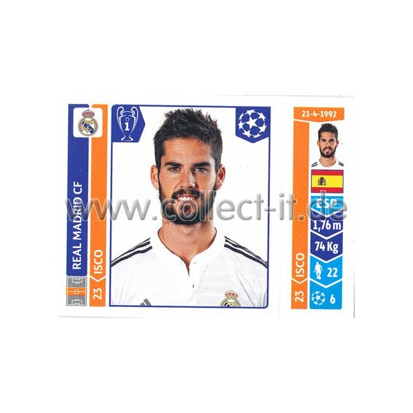 Sticker 125 - Isco - Real Madrid CF