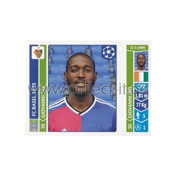 Sticker 143 - Giovanni Sio - FC Basel 1893