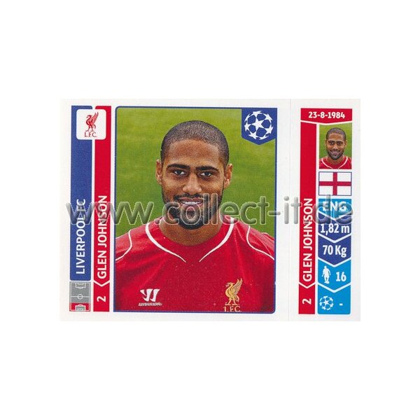 Sticker 146 - Glen Johnson - Liverpool FC