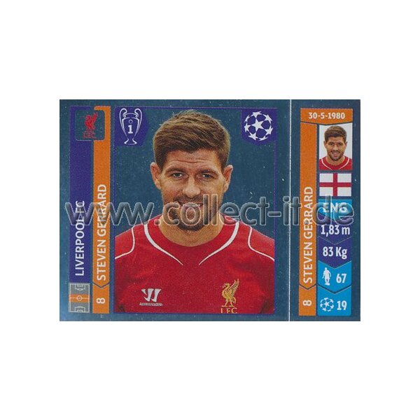 Sticker 150 - Steven Gerrard - Liverpool FC