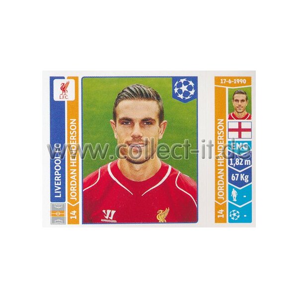 Sticker 151 - Jordan Henderson - Liverpool FC