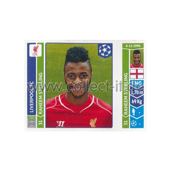 Sticker 154 - Raheem Sterling - Liverpool FC