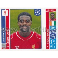 Sticker 158 - Kolo Toure - Liverpool FC