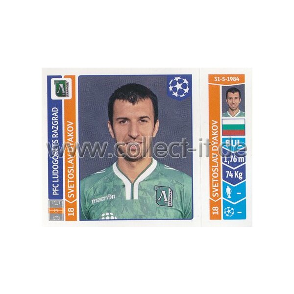 Sticker 168 - Svetoslav Dyakov - PFC Ludogorets Razgrad