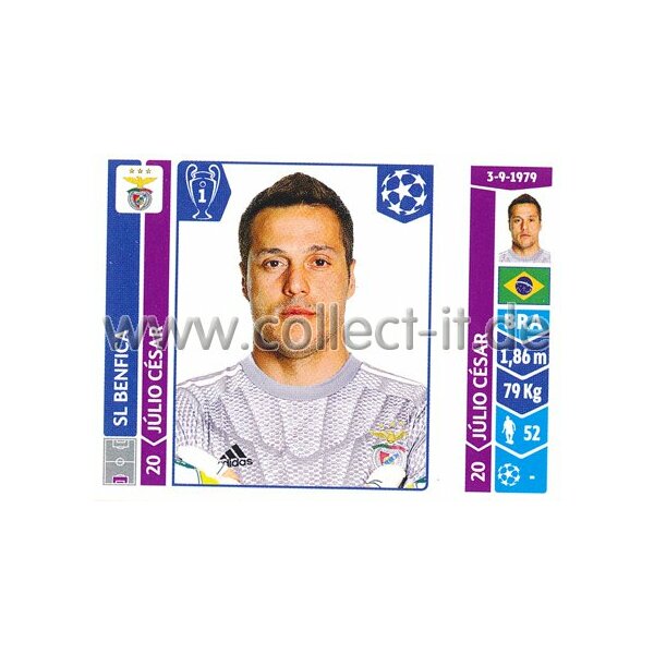 Sticker 181 - Julio Cesar - SL Benfica