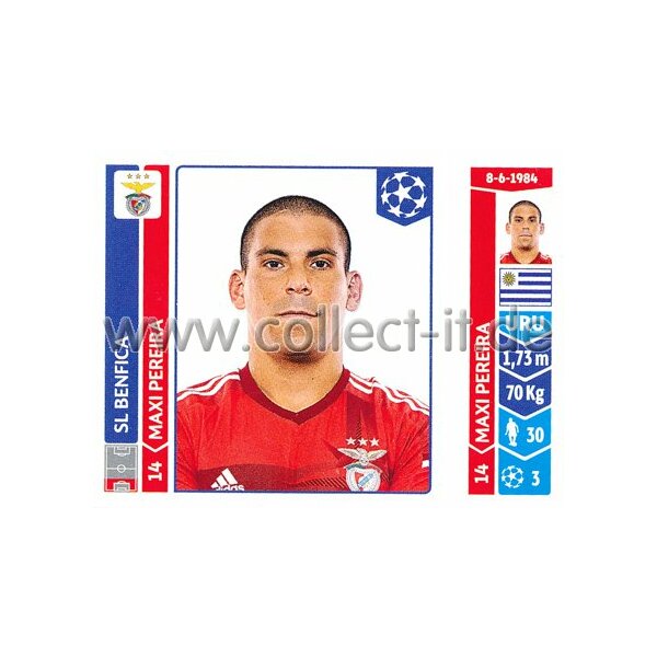 Sticker 182 - Maxi Pereira - SL Benfica