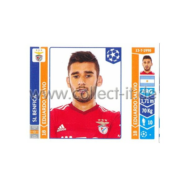 Sticker 189 - Eduardo Salvio - SL Benfica