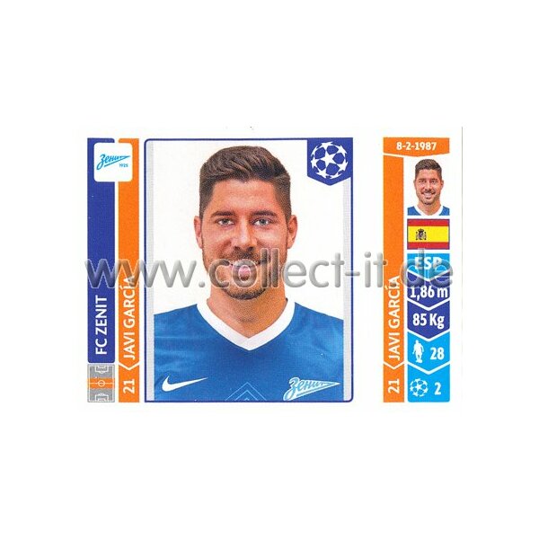 Sticker 205 - Javi Garcia - FC Zenit
