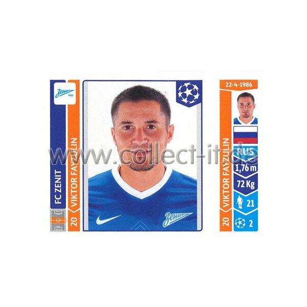 Sticker 214 - Viktor Fayzulin - FC Zenit