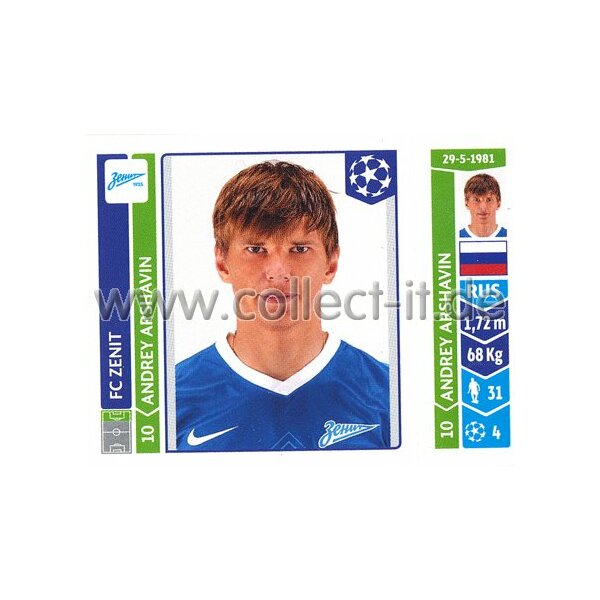 Sticker 215 - Andrey Arshavin - FC Zenit
