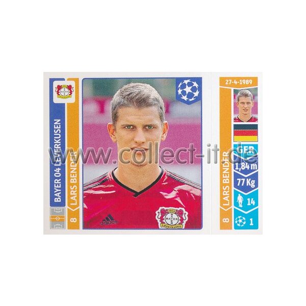 Sticker 222 - Lars Bender - Bayer 04 Leverkusen