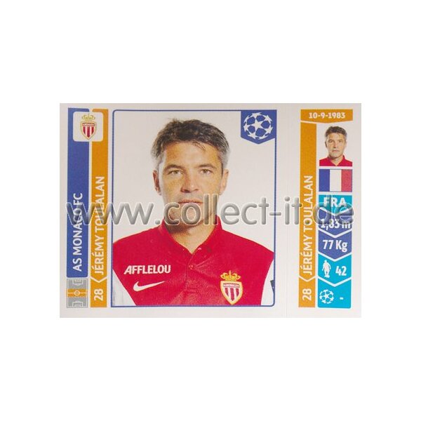 Sticker 241 - Jeremy Toulalan - AS Monaco FC