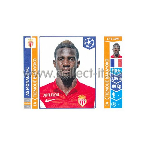 Sticker 249 - Tiemoue Bakayoko - AS Monaco FC