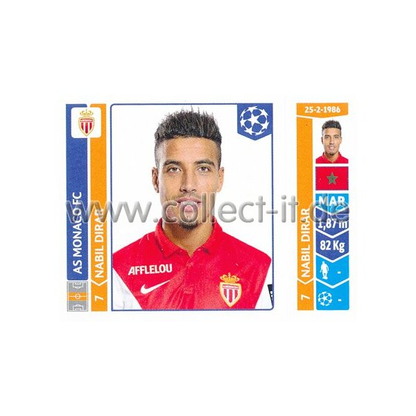 Sticker 250 - Nabil Dirar - AS Monaco FC