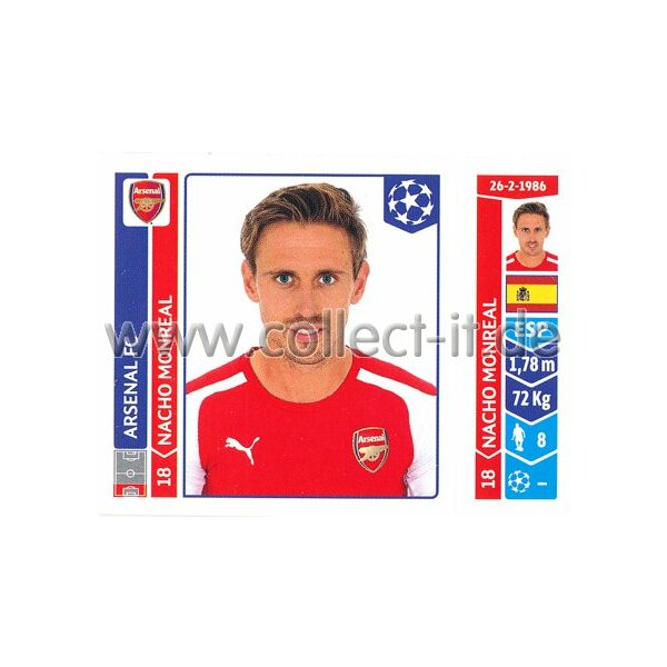 Sticker 257 - Nacho Monreal - Arsenal FC