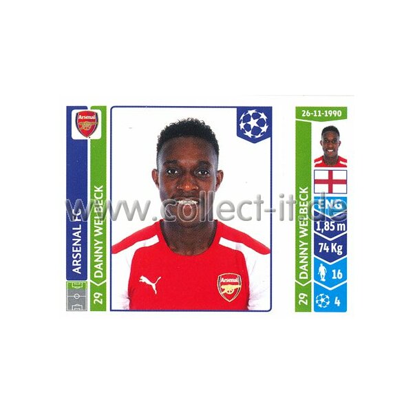 Sticker 262 - Danny Welbeck - Arsenal FC
