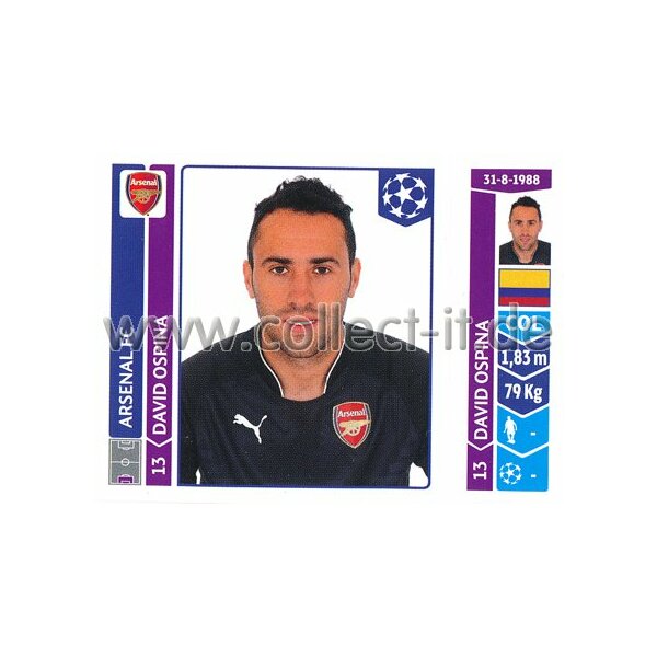 Sticker 264 - David Ospina - Arsenal FC