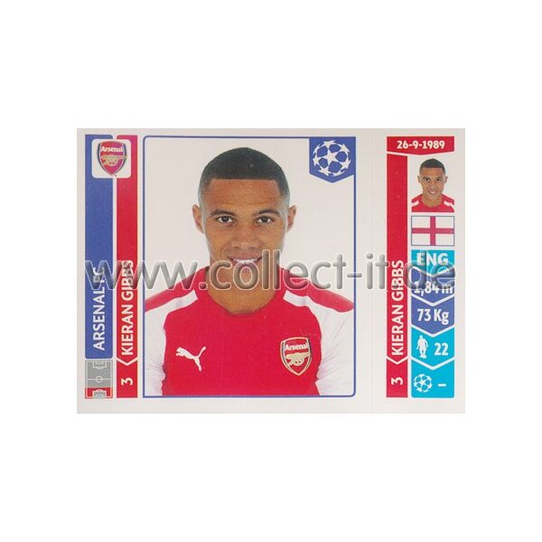 Sticker 266 - Kieran Gibbs - Arsenal FC