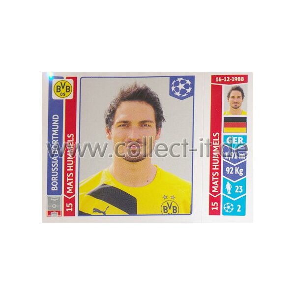 Sticker 273 - Mats Hummels - Borussia Dortmund