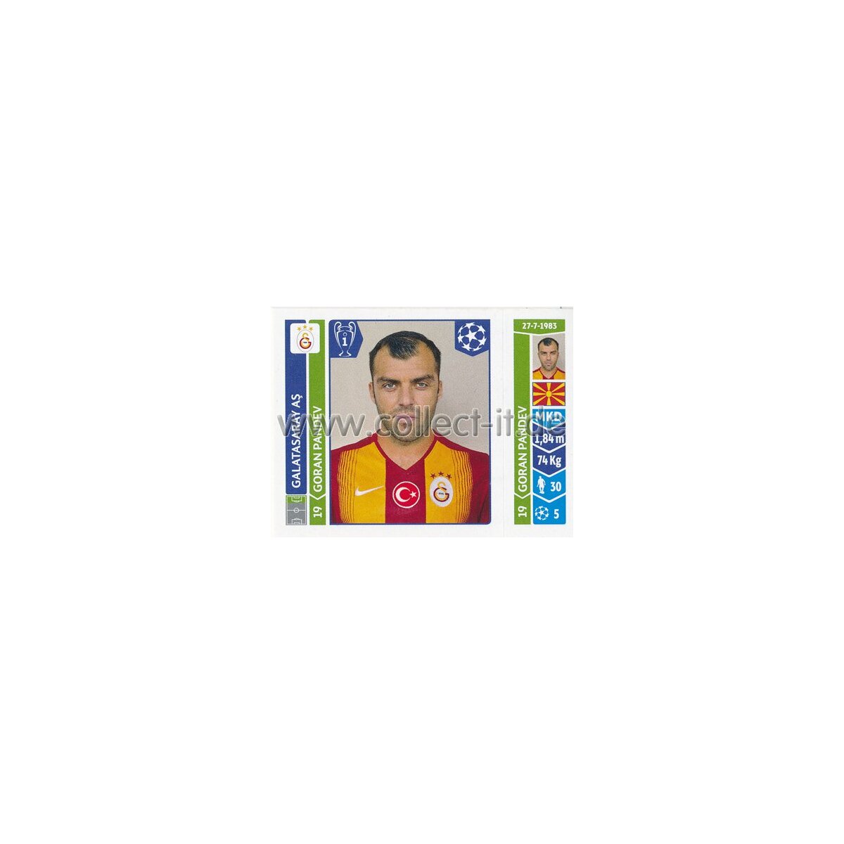 Sticker 298 Goran Pandev Galatasaray As 0 69