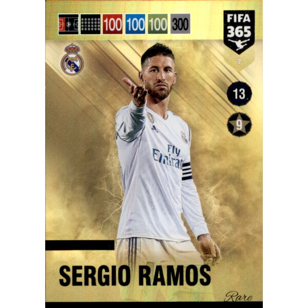 Fifa 365 Cards 2019 - 7 - Sergio Ramos (Real Madrid CF) - Rare