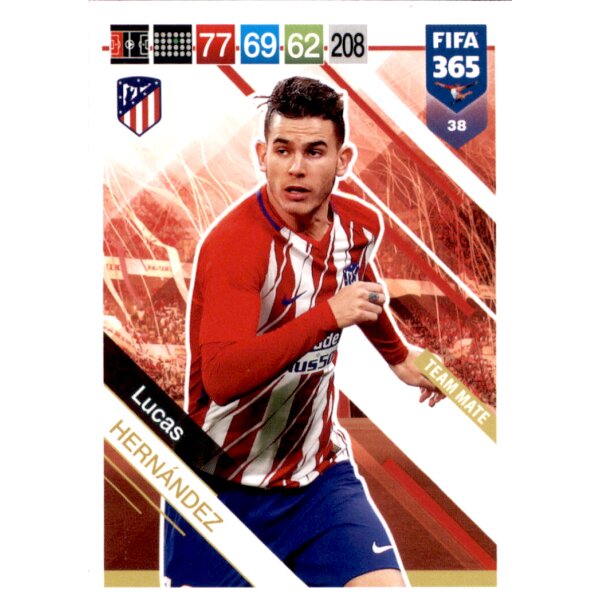 Fifa 365 Cards 2019 - 38 - Lucas Hernandez - Team Mate