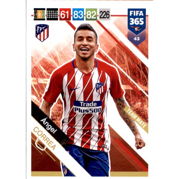 Fifa 365 Cards 2019 - 43 - Angel Correa - Team Mate