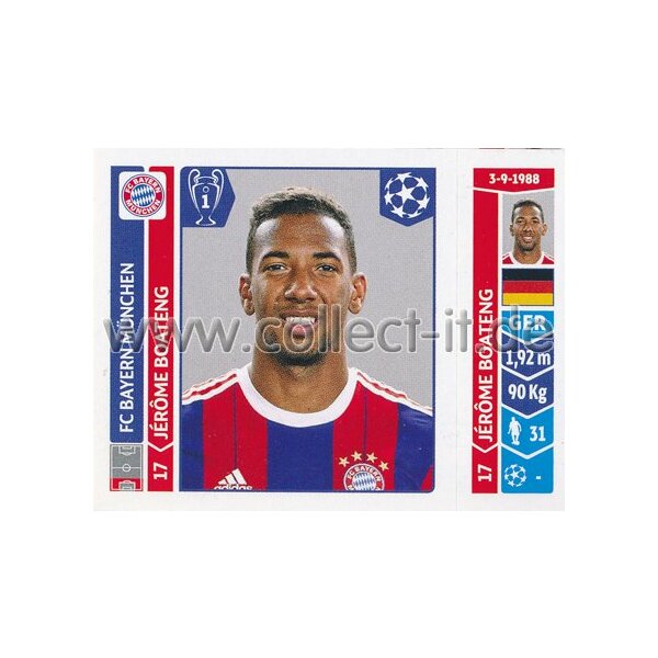Sticker 347 - Jerome Boateng - FC Bayern München