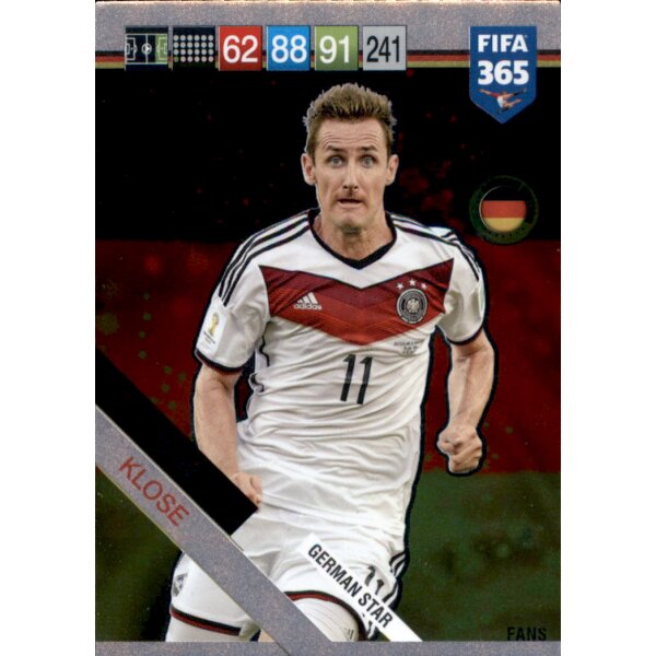 Fifa 365 Cards 2019 - 414 - Miroslav Klose - German Stars
