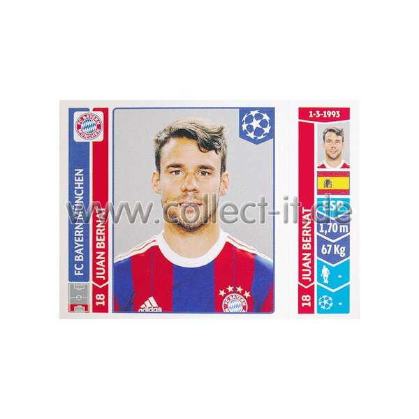 Sticker 357 - Juan Bernat - FC Bayern München