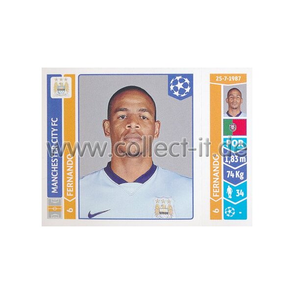 Sticker 368 - Fernando - Manchester City FC