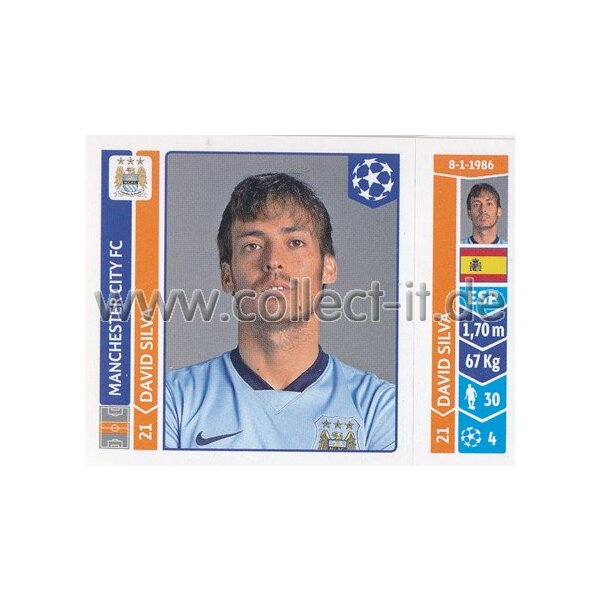 Sticker 372 - David Silva - Manchester City FC