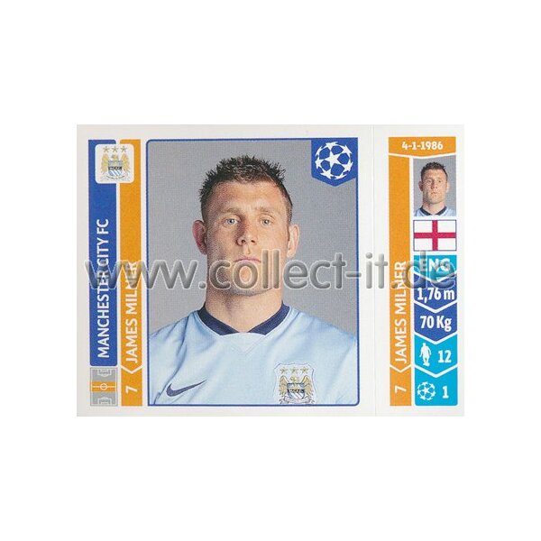 Sticker 378 - James Milner - Manchester City FC