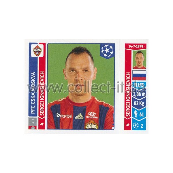 Sticker 384 - Sergei Ignashevich - PFC CSKA Moskva